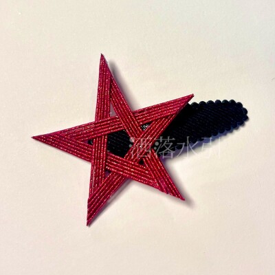 洒落水引髪飾り